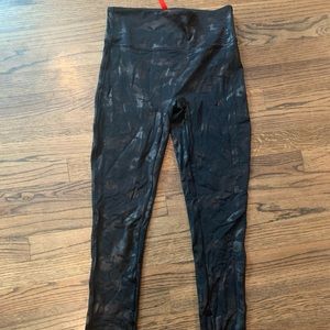 Spanx Girls Faux Leather Camo Leggings
